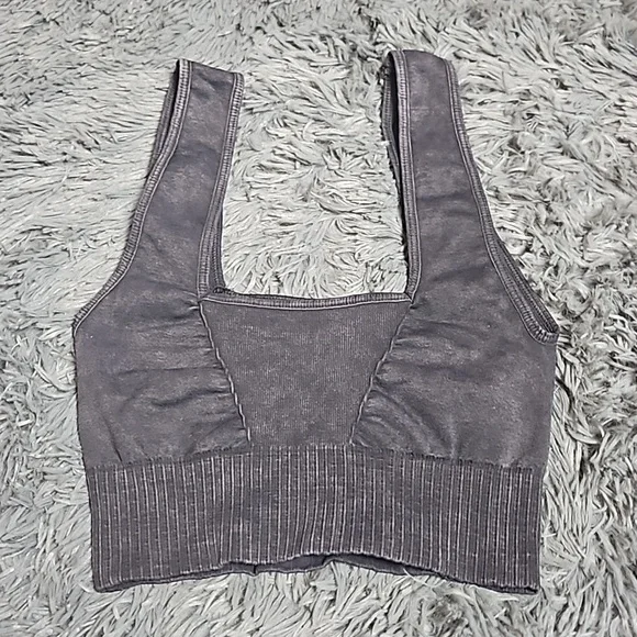NWOT Free People Movement x The Class Square Neck Good Karma Bra Sz XS/S